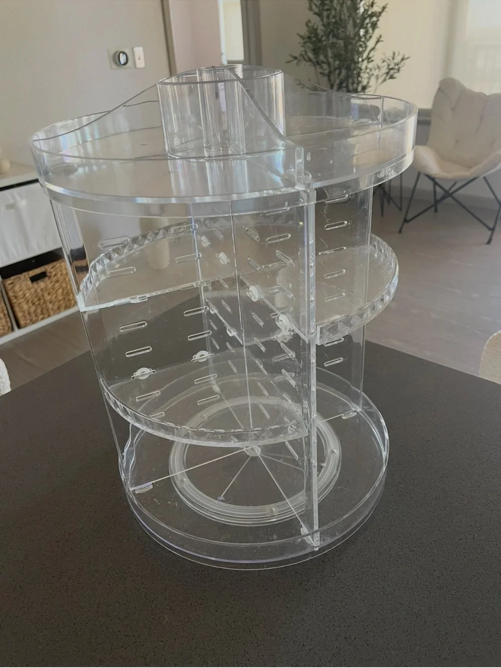 Clear 360° Rotating Makeup and Cosmetic Organizer - Clear
